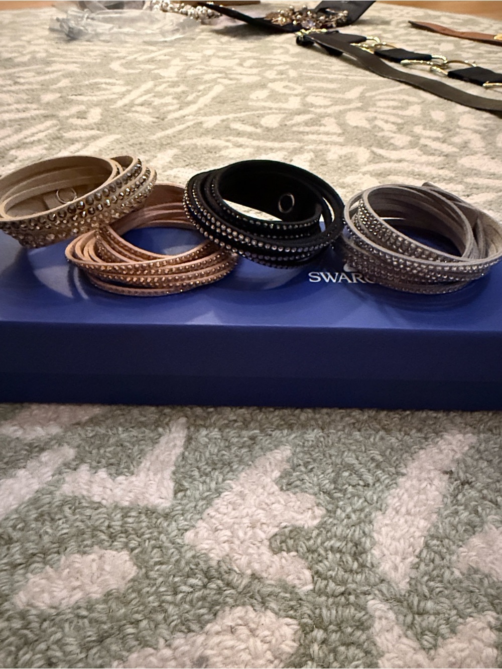 Swarovski Slake Crystal Double-Wrap Bracelets – Set of 4
